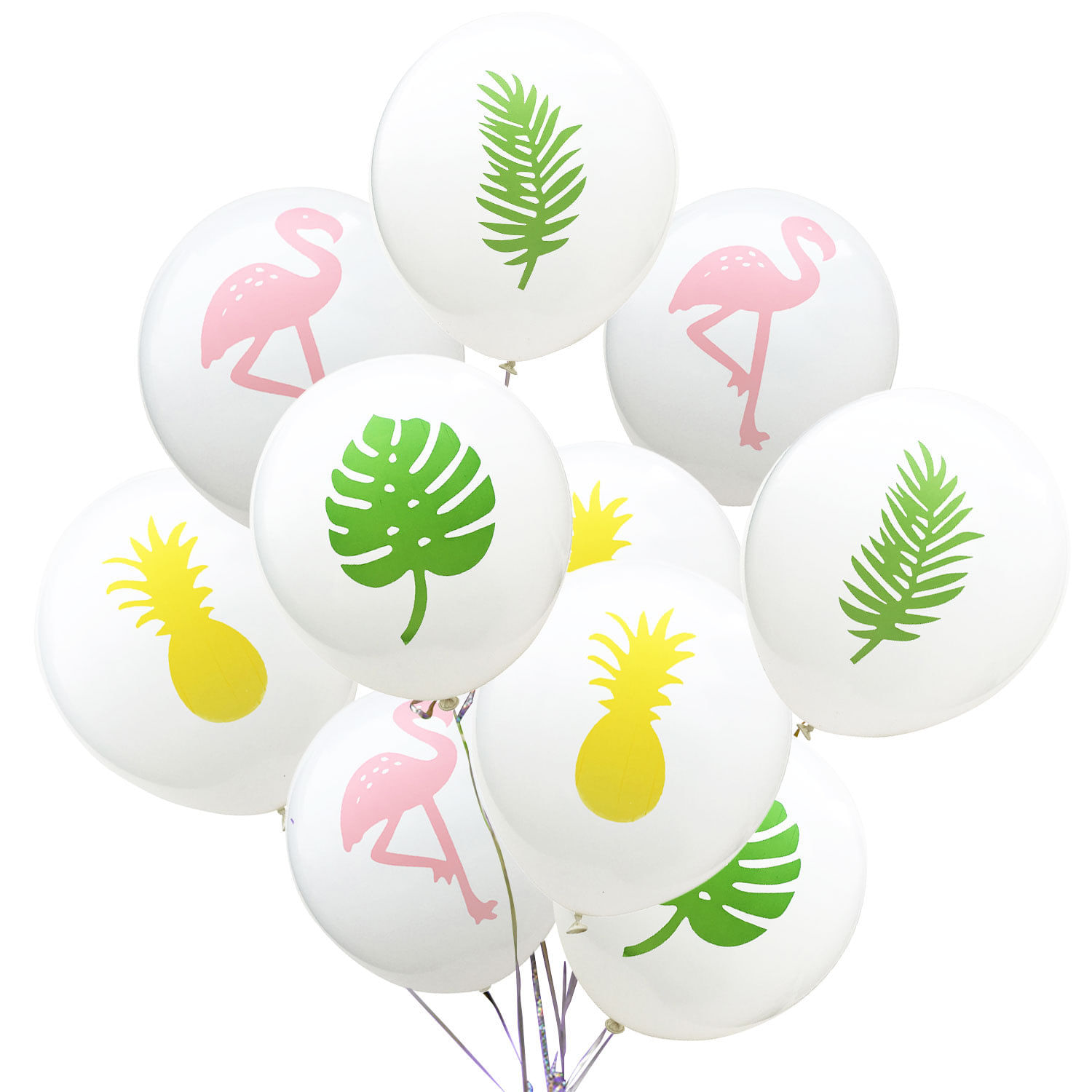 Conjunto De Balões De Festa Hawaiian Tropical De Látex De 12 Polegadas (10 Unidades)