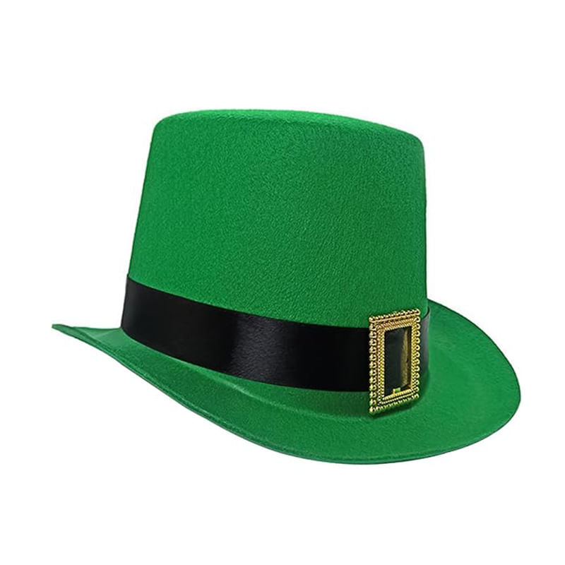 Chapéu Lincoln Irish Top Hat Verde Do Dia De São Patrício Com Ouro