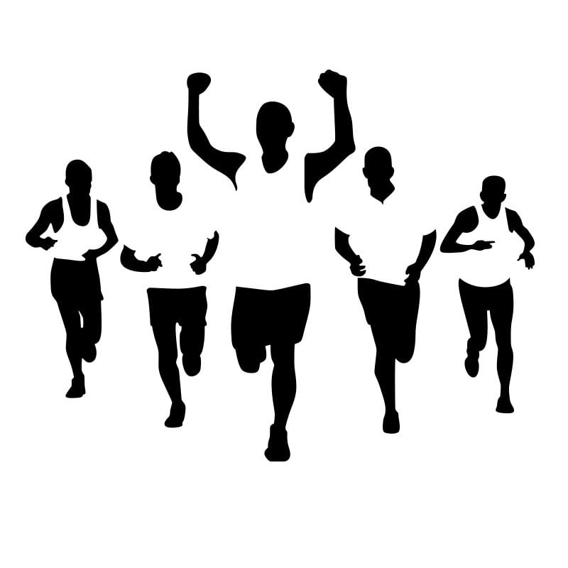 Adesivo De Parede Athlete Running Inspirational Sports 43x90cm