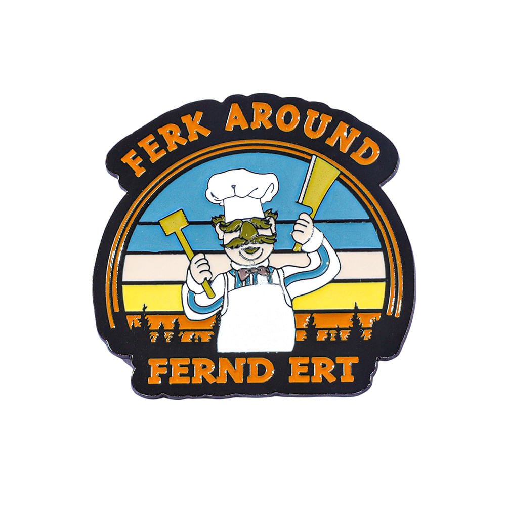 Brooch Pins Funny Chef Cartoon Character Kitchen Tools