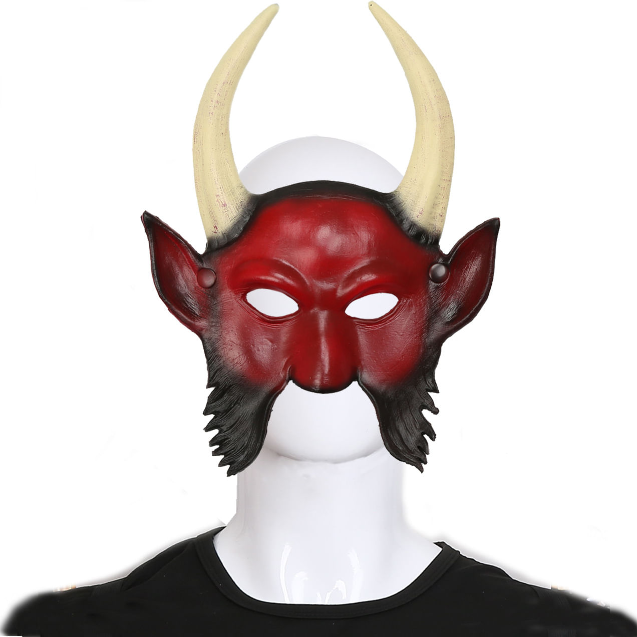 Mask Devil 3d Pu Foam Com Chifres Para O Halloween