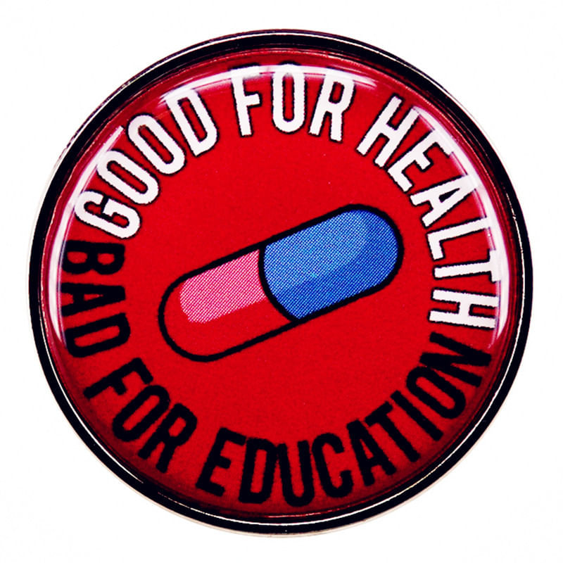 Brooch Pins Funny Quote Round Alloy Badge Design De Pílula