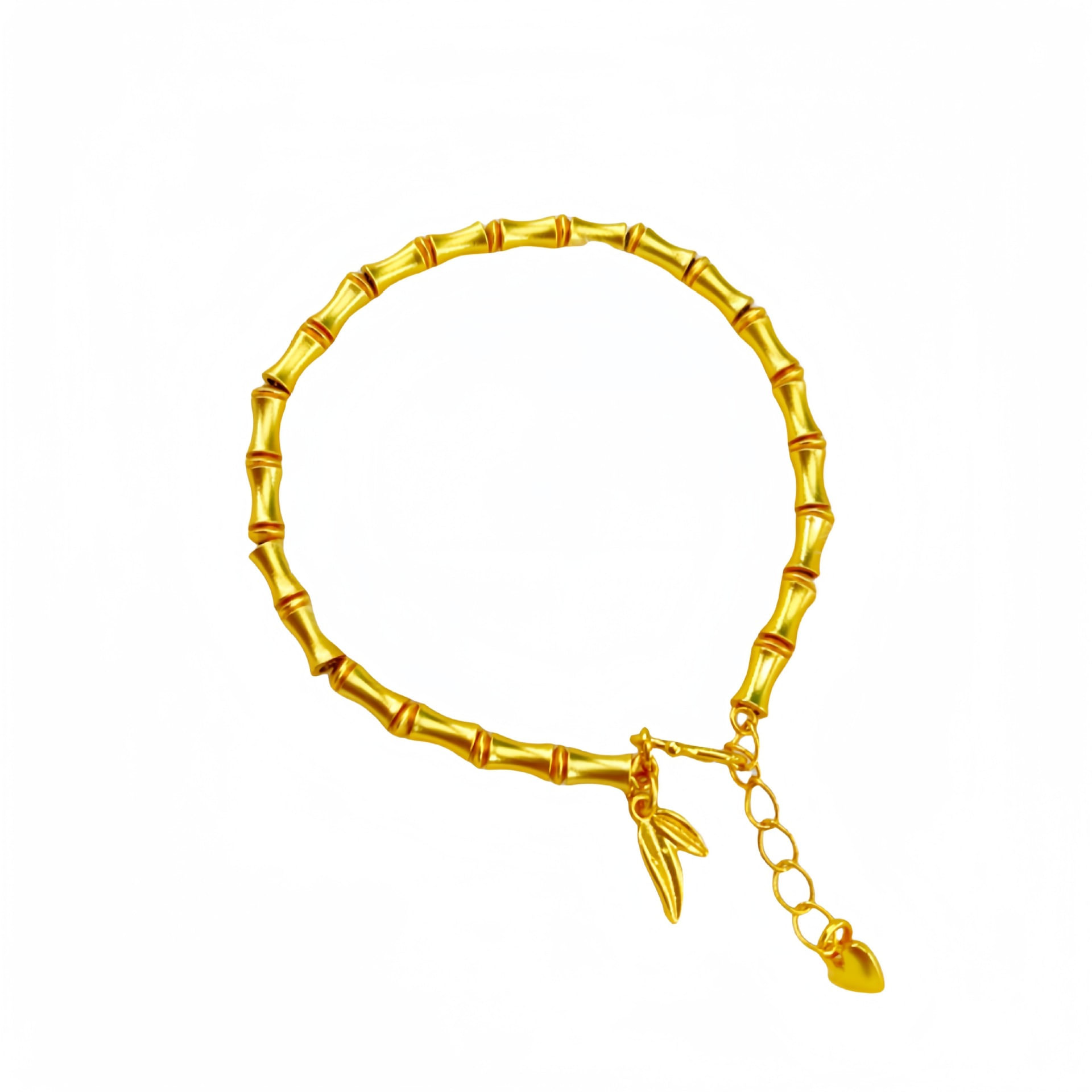 Pulseira De Segmento De Bambu Banhado A Ouro Para Mulheres