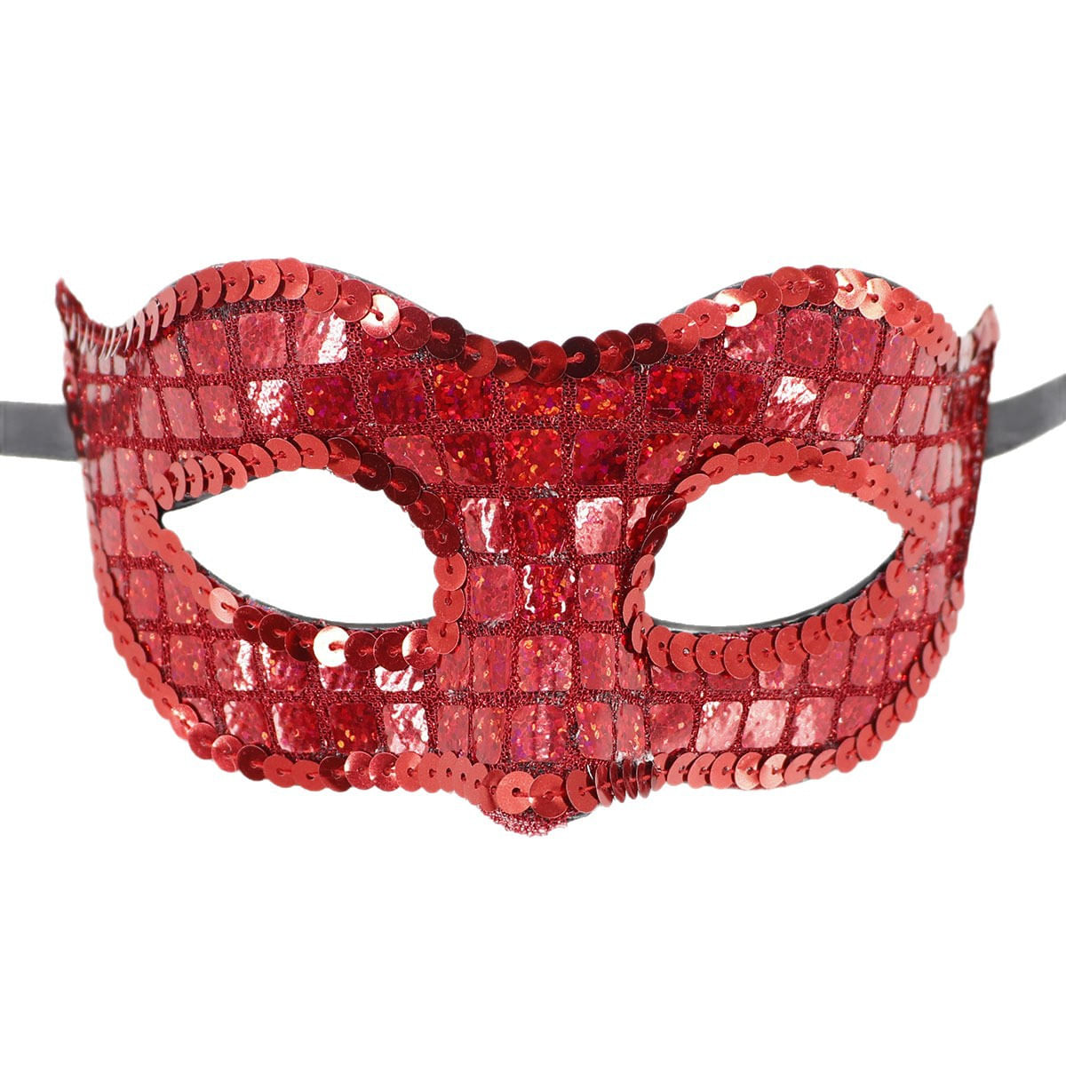 Máscaras De Lantejoulas Em Pvc Vermelho Para Cosplay, Carnaval, Bailes De Máscaras