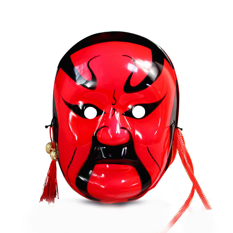 Máscara De Ópera Chinesa Máscaras Faciais De Ópera De Pequim Vermelhas E Pretas