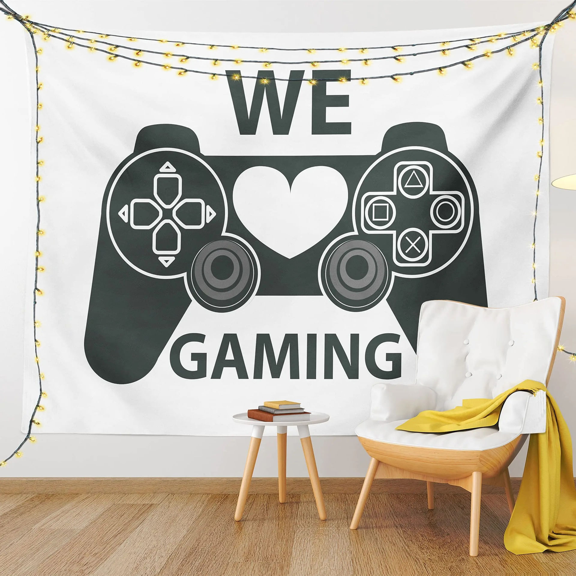 Tapeçaria Para Pendurar Na Parede Gaming We Love Gaming Playstat 150x130cm