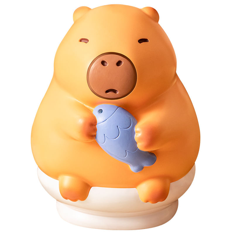 Capivara Fofa De Desenho Animado Money Bank Pvc De Grande Capacidade