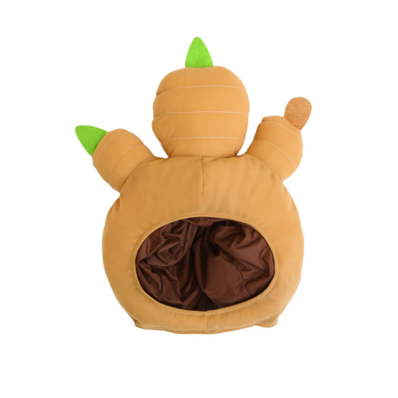 Chapéu De Fantasia Ginger Root Hat, Fibra De Poliéster 32x36cm