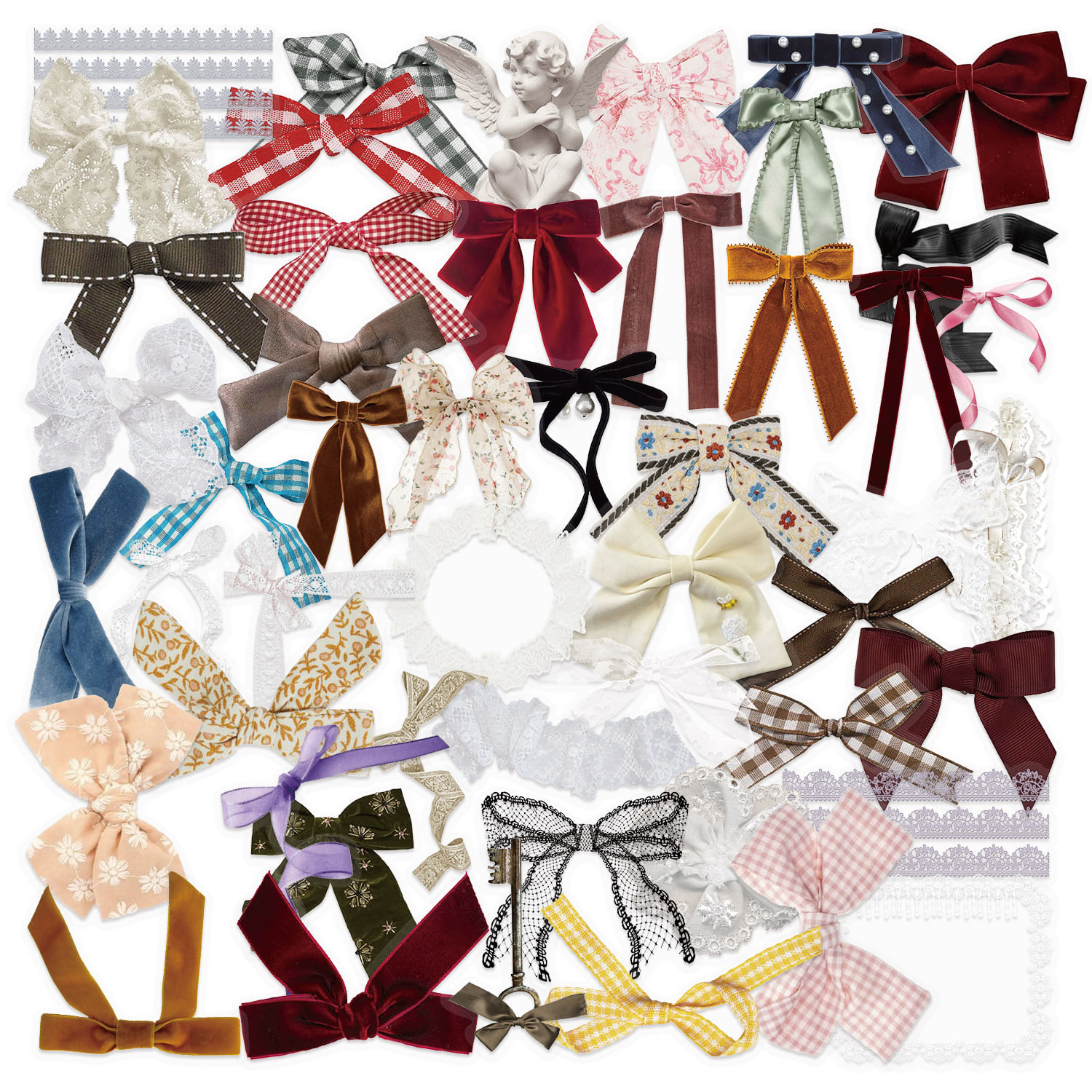 Pacote De Adesivos: Adesivos Vintage Ribbon Pet, 50 Unidades De Adesivos Em Arco