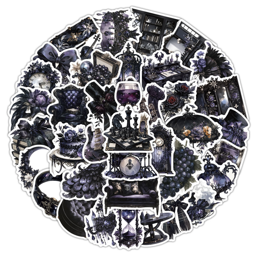 Adesivos Gothic Dark Art 54 Unidades À Prova D'água Para Carro E Laptop