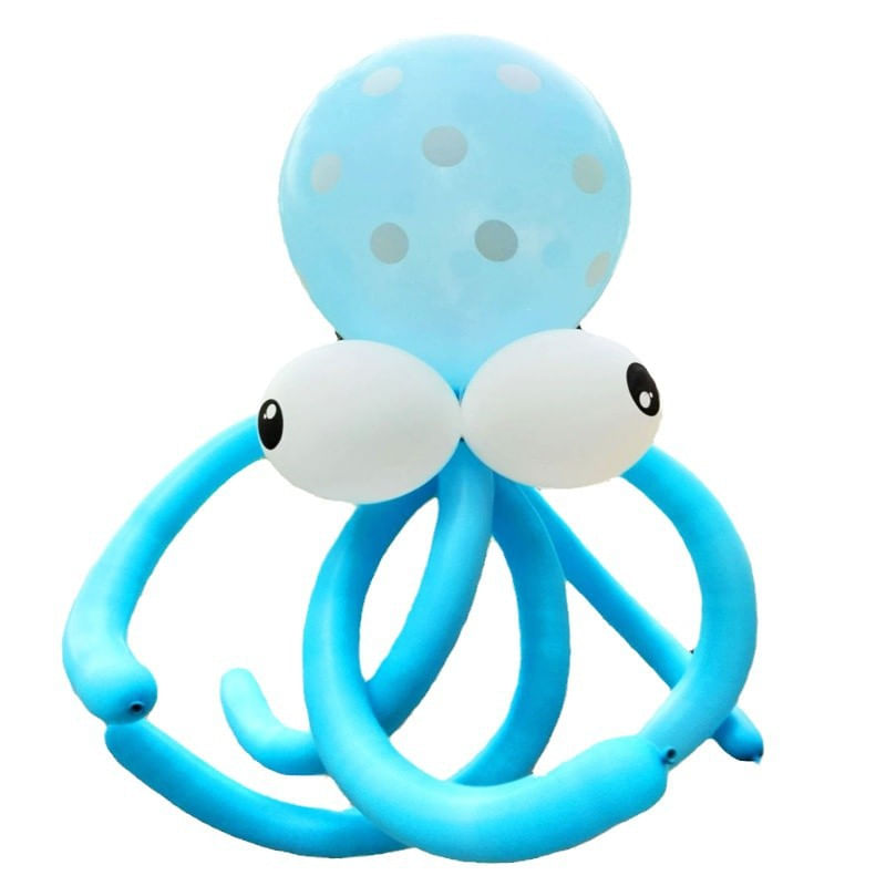 Kit De Balão De Polvo Diy Balão De Látex Transparente 54 Unidades