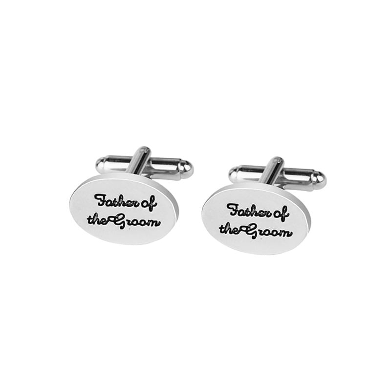 Abotoaduras Father Of The Groom Elegant Alloy Cuff Link