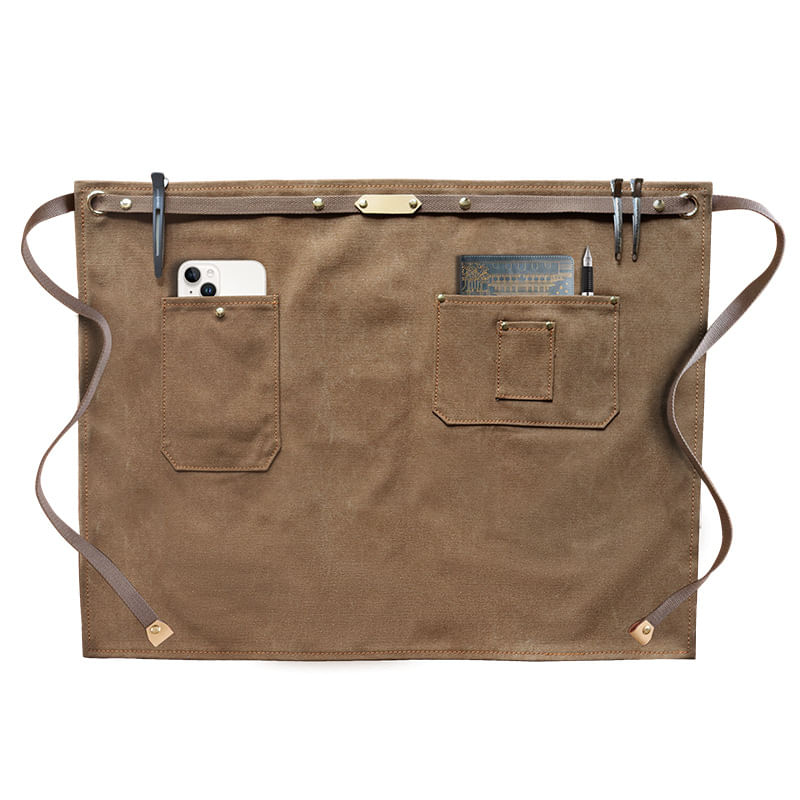 Meio Avental Em Tela De Estilo Coreano Para Baristas E Garçons