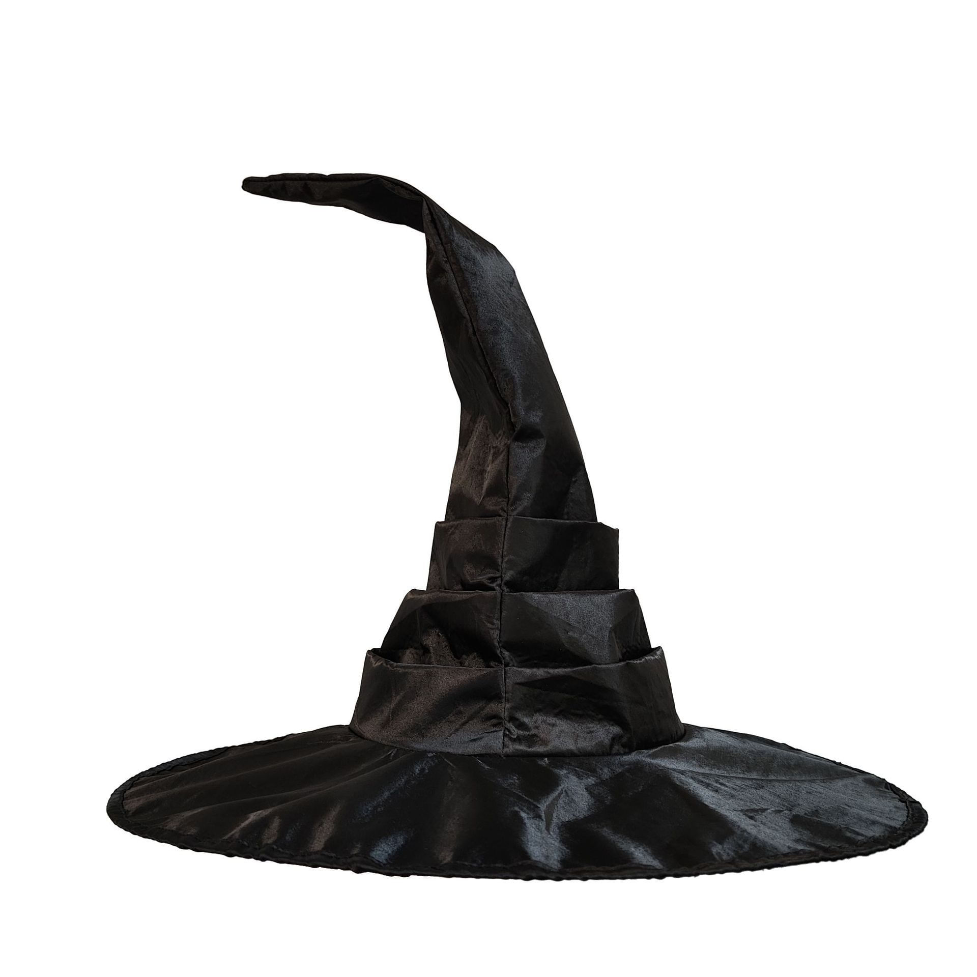 Chapéu De Bruxa Dobrado Preto Com Design De Aranha E Morcego Para Halloween