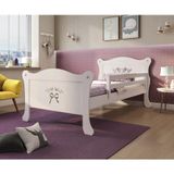 Cama Infantil Provence com Grade de Proteção - Pura Magia