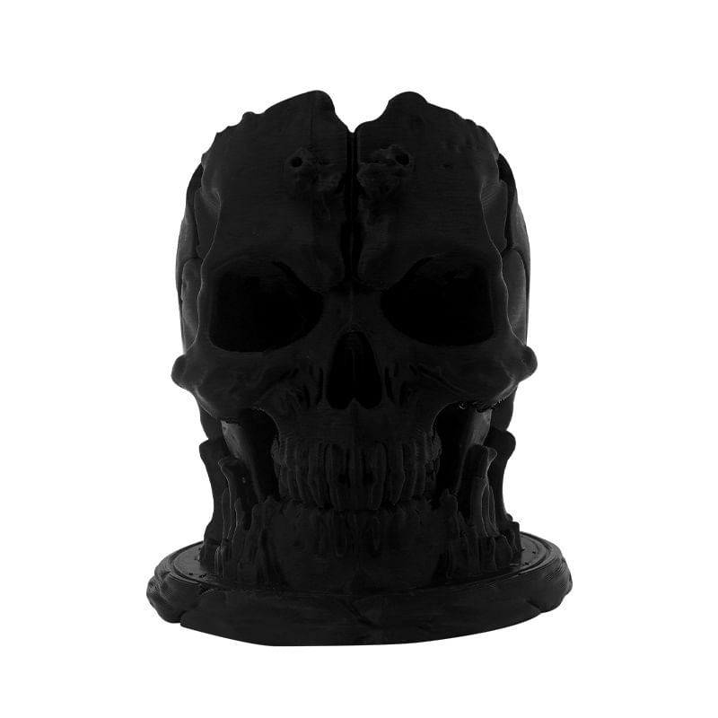 Porta-canetas Genérico Halloween Skull Design Plastic 150g