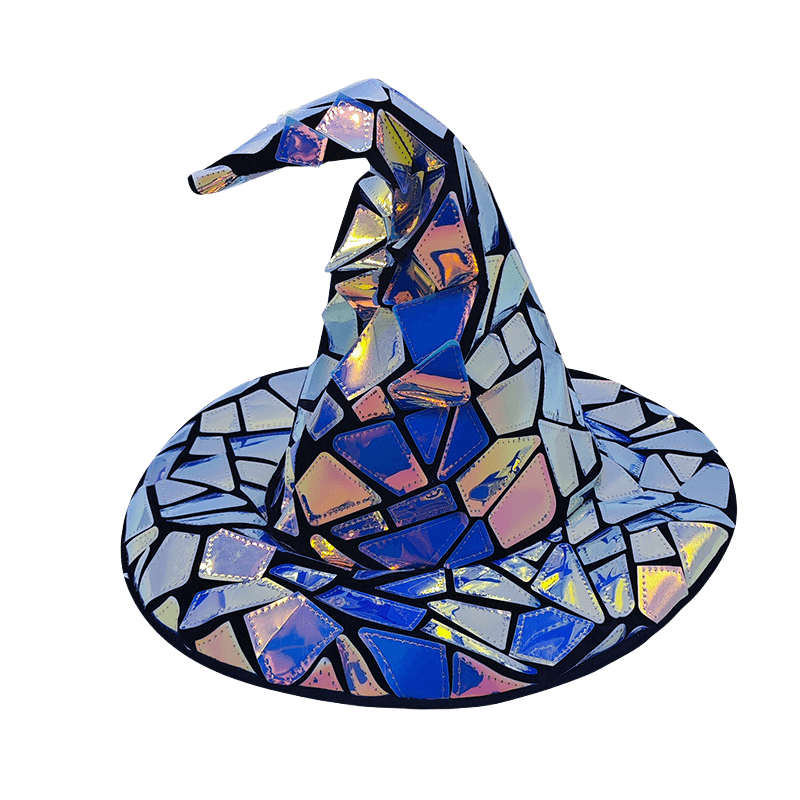 Chapéu Cyberpunk Holographic Octopus Led Light-up Performance