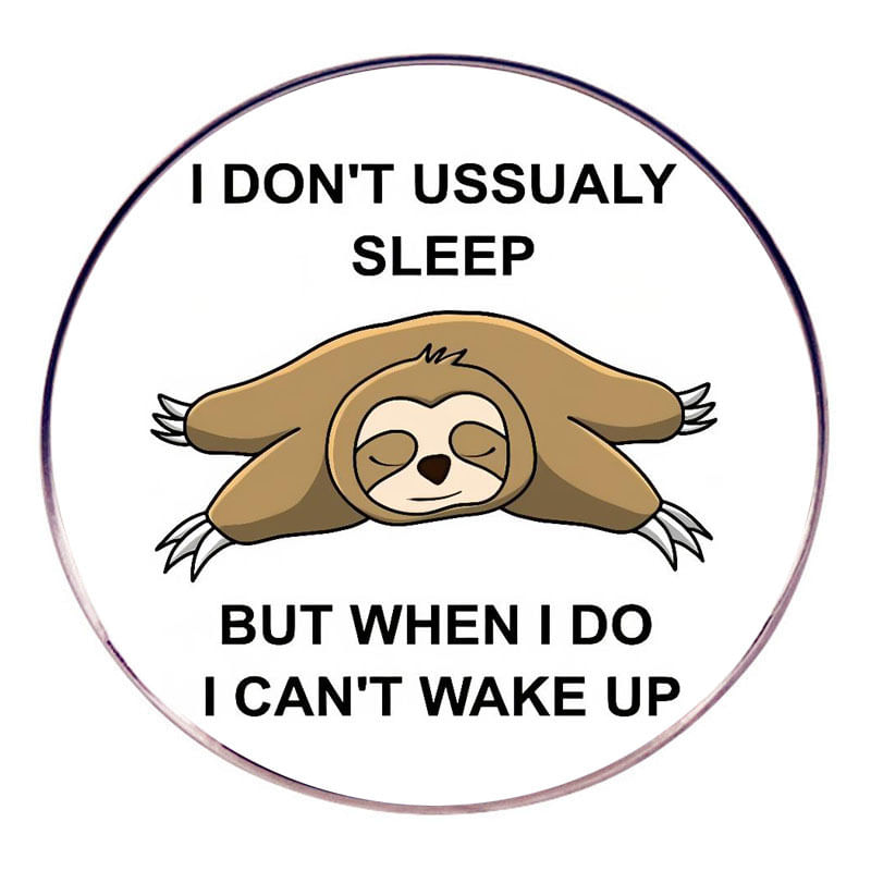Alfinetes De Broche Funny Sloth Cartoon Lapel Pin Badge Alloy 3x3cm