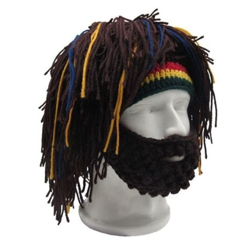 Gorro Dreadlock Com Barba Creative Crochet