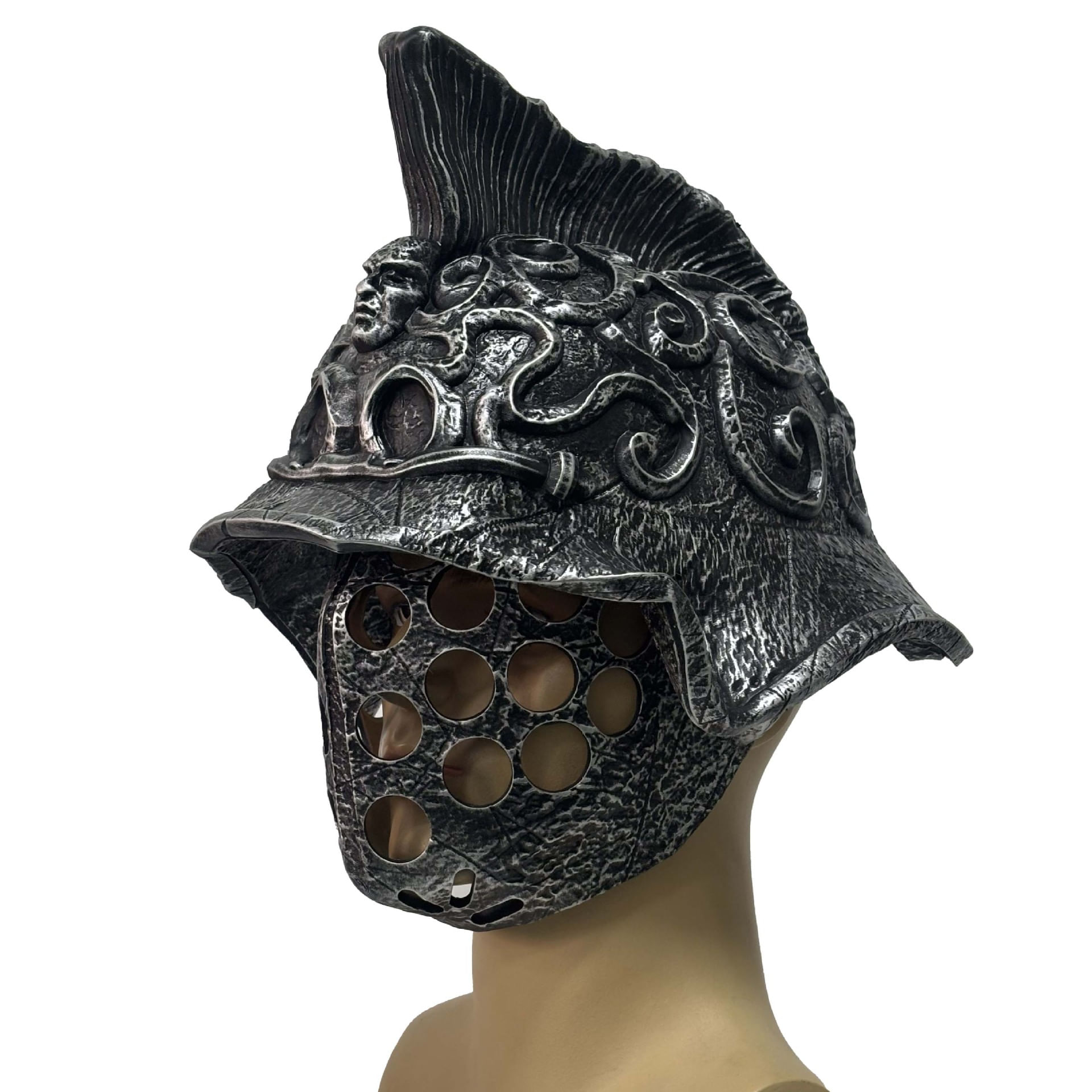 Capacete Cosplay Roman Gladiator Vintage Warrior Resin