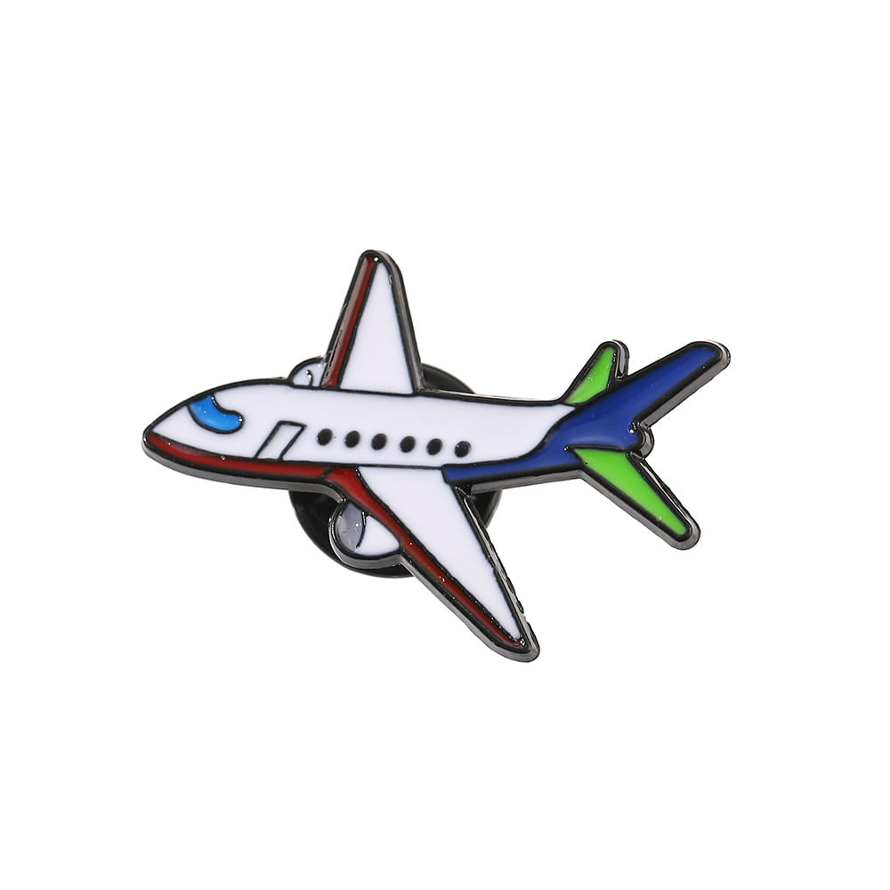 Alfinetes De Broche Creative Alloy Lapel Pin Badge Design De Avião