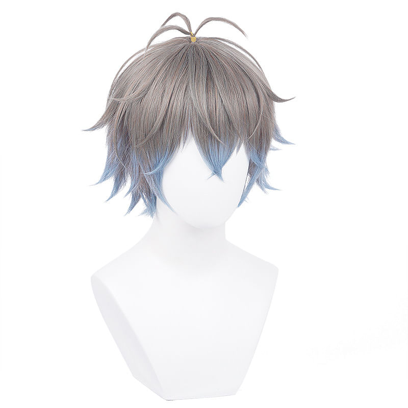 Peruca De Cosplay Ike Eveland Virtual Idol Vtuber 34cm Sintética