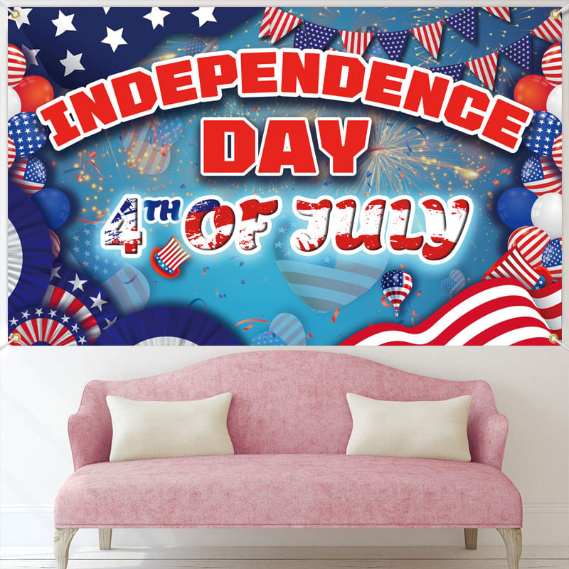 Tapeçaria Para Pendurar Na Parede Dia Da Independência, 4 De Julho, 180x110cm