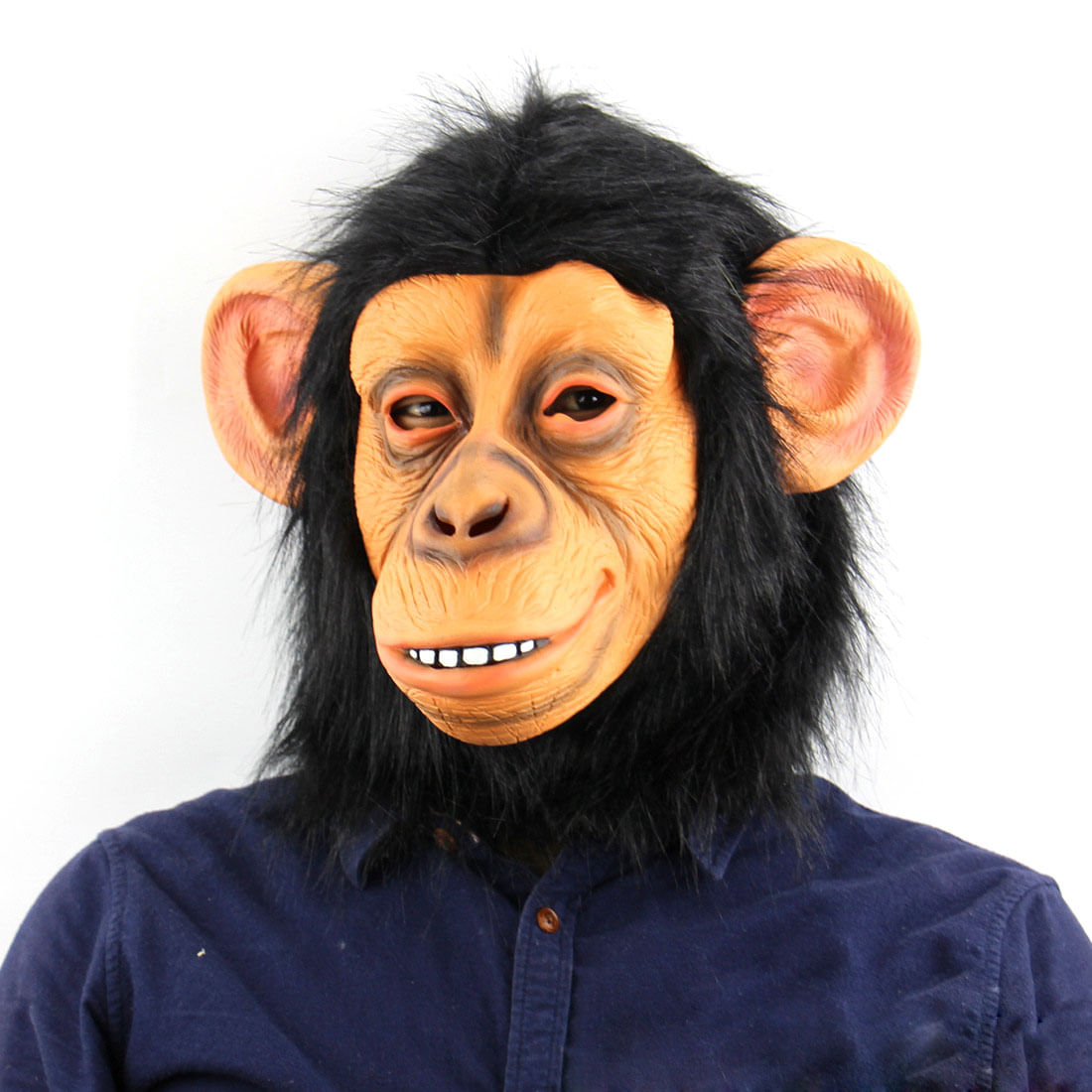 Máscara Gorilla Monkey Com Pele Para Festa De Halloween