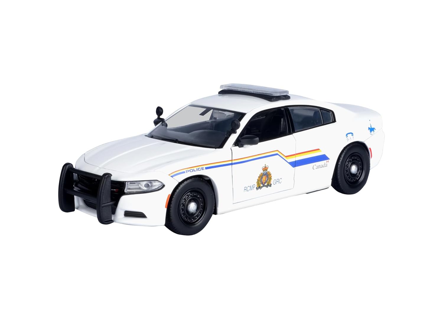 Modelo Diecast Car Pursuit Police 2023 Rcmp Em Escala 1/24