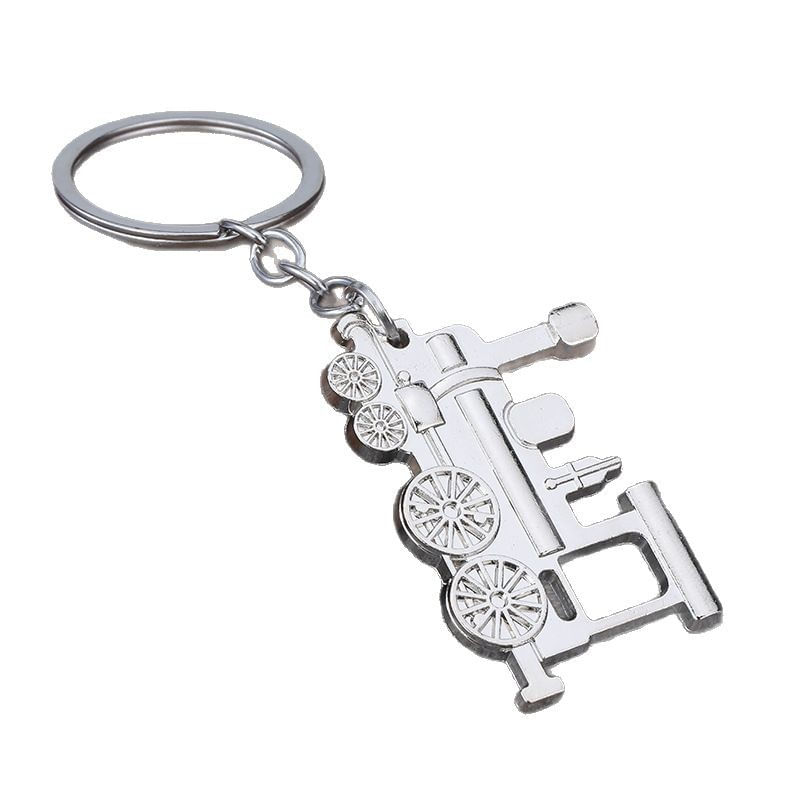 Chaveiro Vintage Steam Engine Train, Modelo De Liga De Zinco