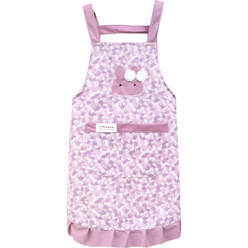 Avental Fofo Para Mulheres Com Design De Animais, Estilo Coreano