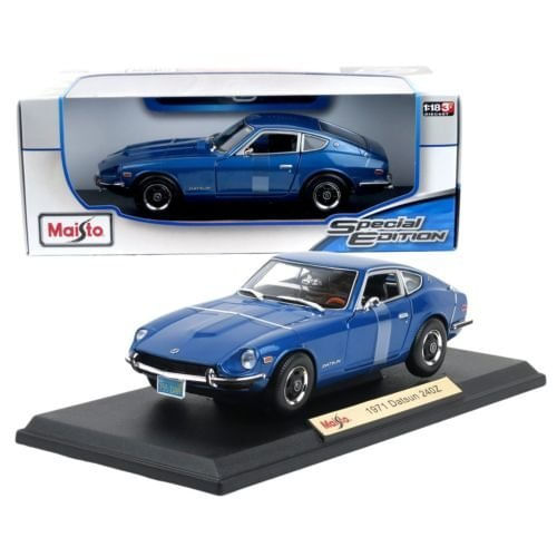 Modelo A Escala 1:18 Maisto Coche Diecast Datsun 240z 1971 Azul
