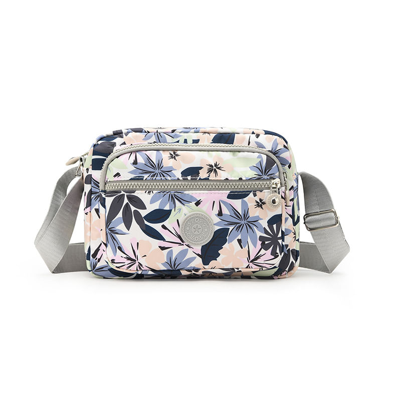 Bolsa Messenger Impermeável De Estilo Coreano Floral Para Mulheres