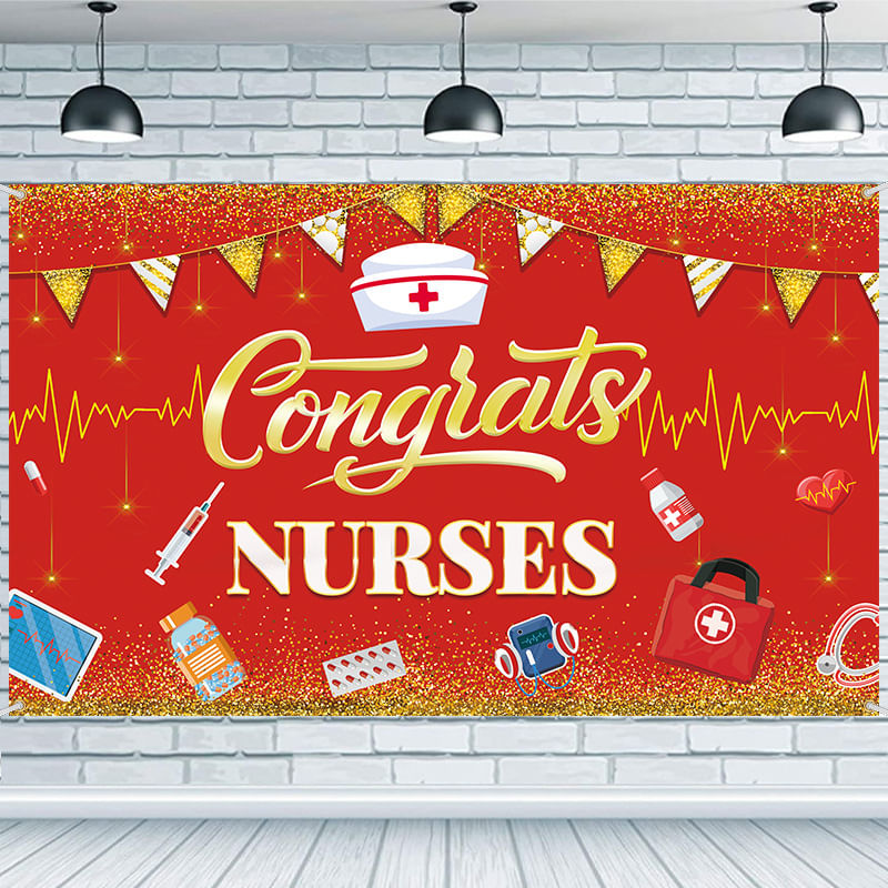Tapeçaria Para Pendurar Na Parede Parabéns Nurses Medical 180x110cm