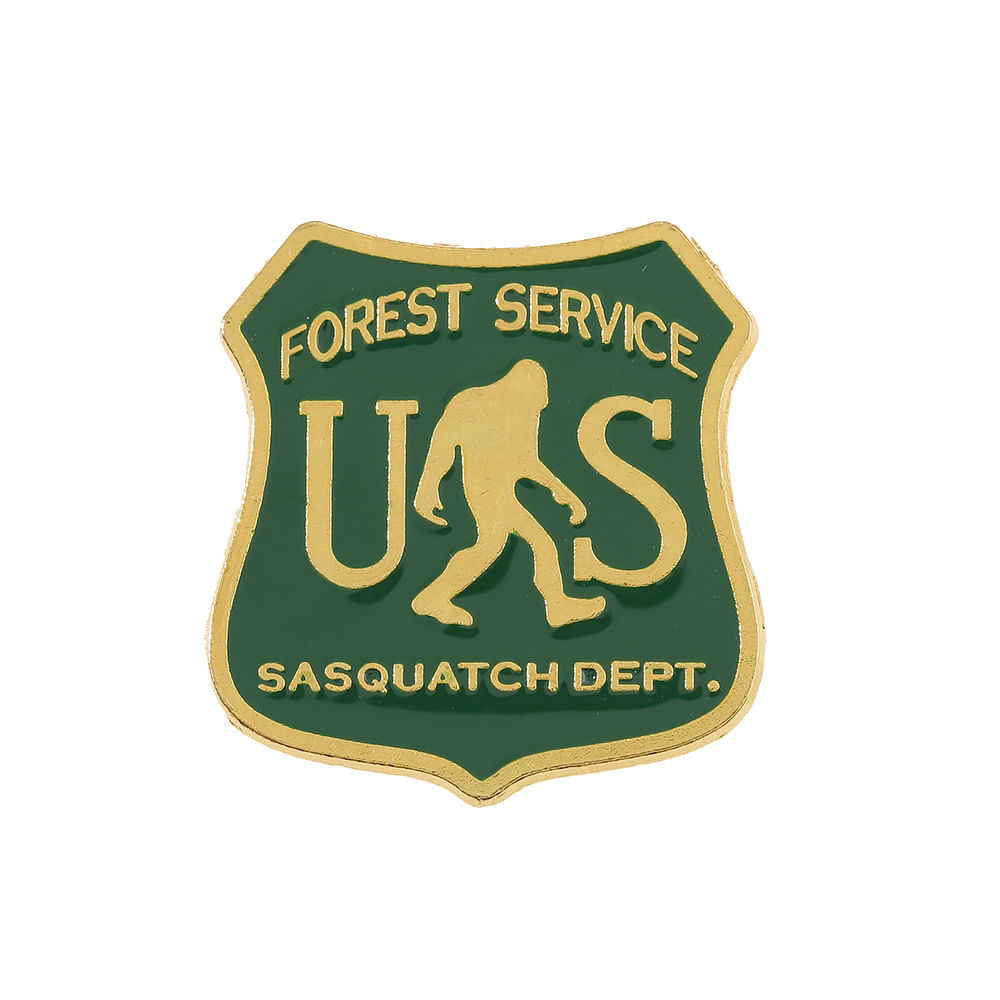 Broche Pin Sasquatch Forest Service Shield B Alloy 3,3 X 3,5 Cm