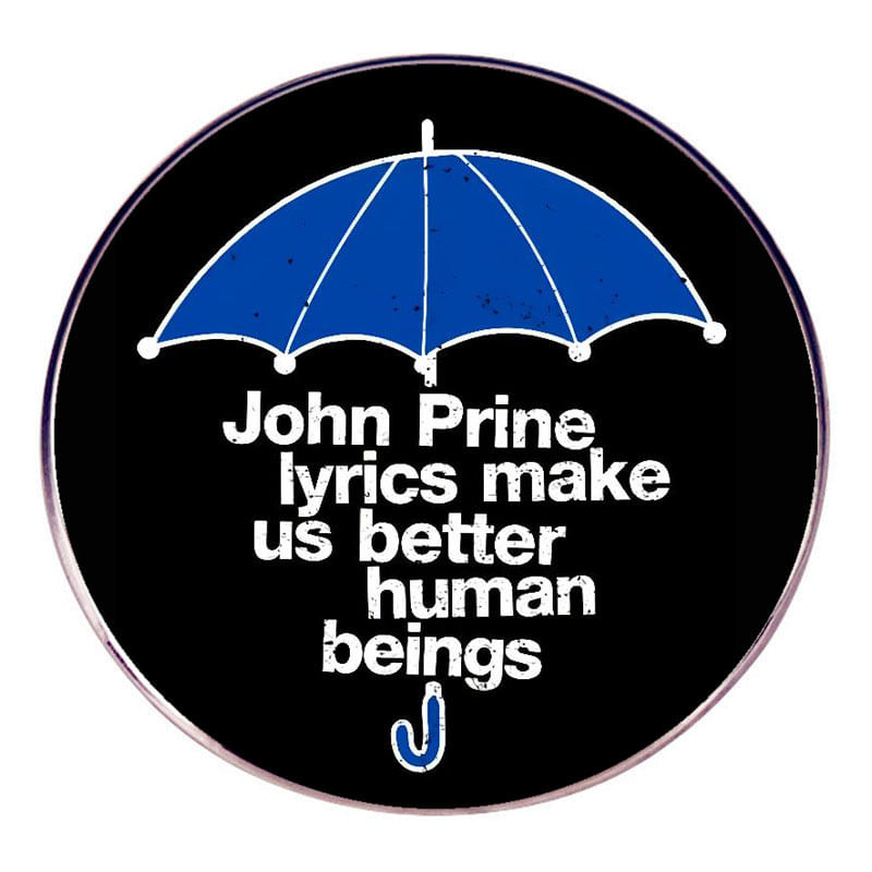 Broche Pins Better Human Beings, Emblema Redondo, Guarda-chuva Azul