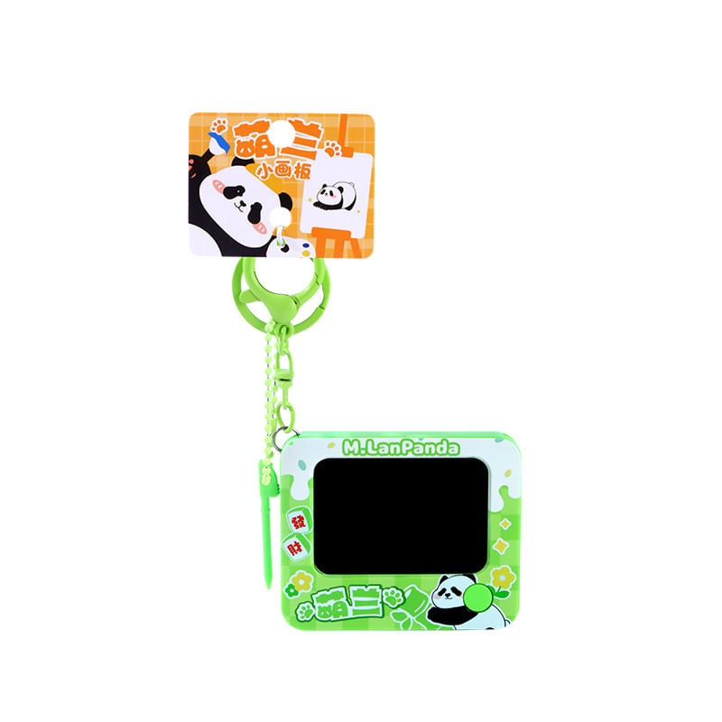 Tablet De Escrita Lcd Com Chaveiro M.lan Panda Doodle Board Verde