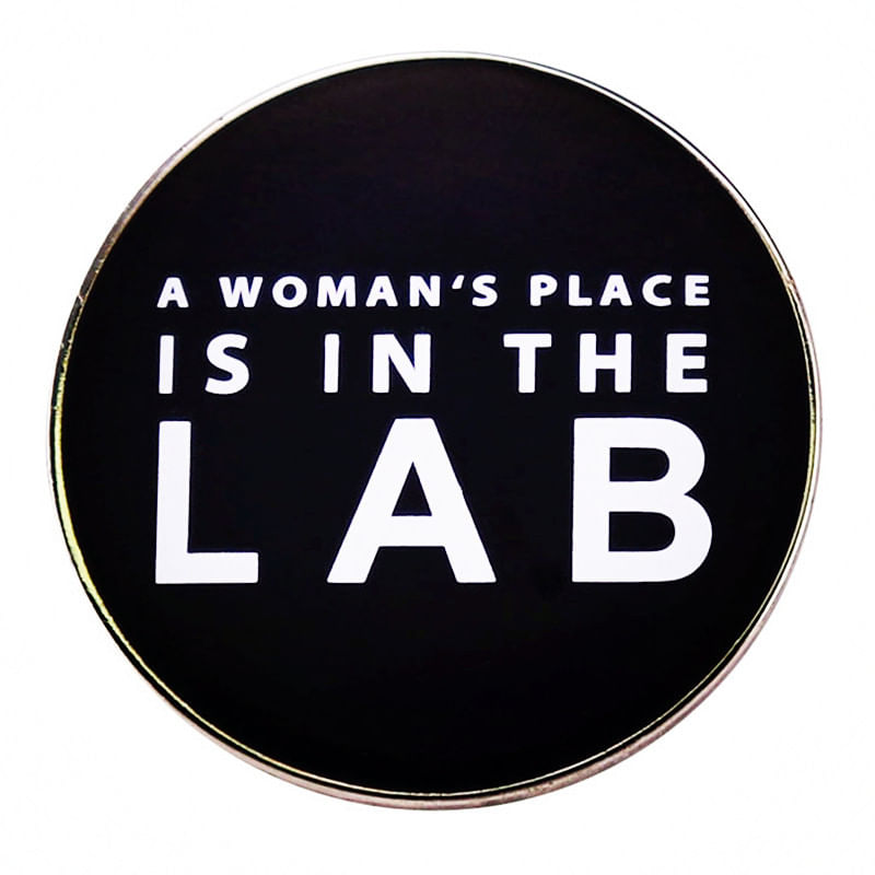 Alfinetes De Broche Genéricos A Woman's Place Is In The Lab Alloy
