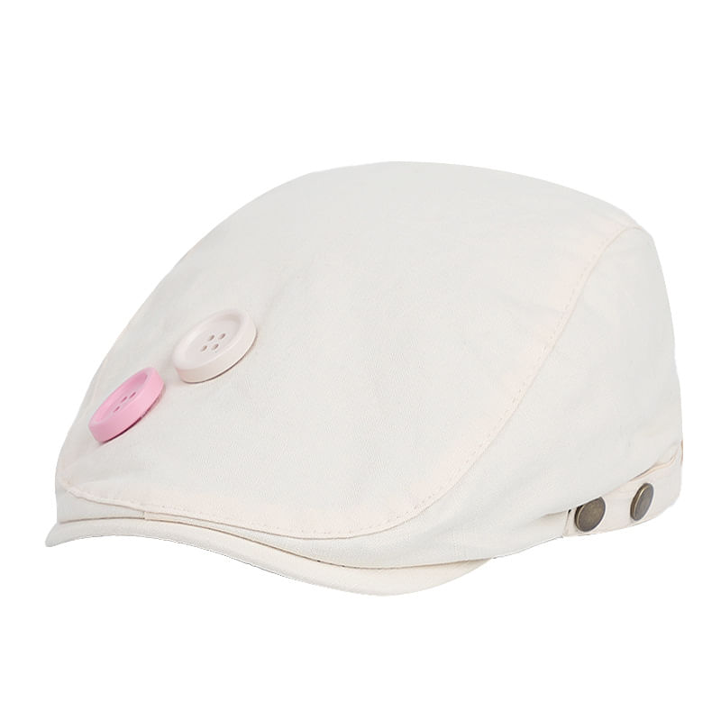Boné Plano Gatsby Newsboy, Chapéu Masculino, Branco, Algodão Ou Jeans