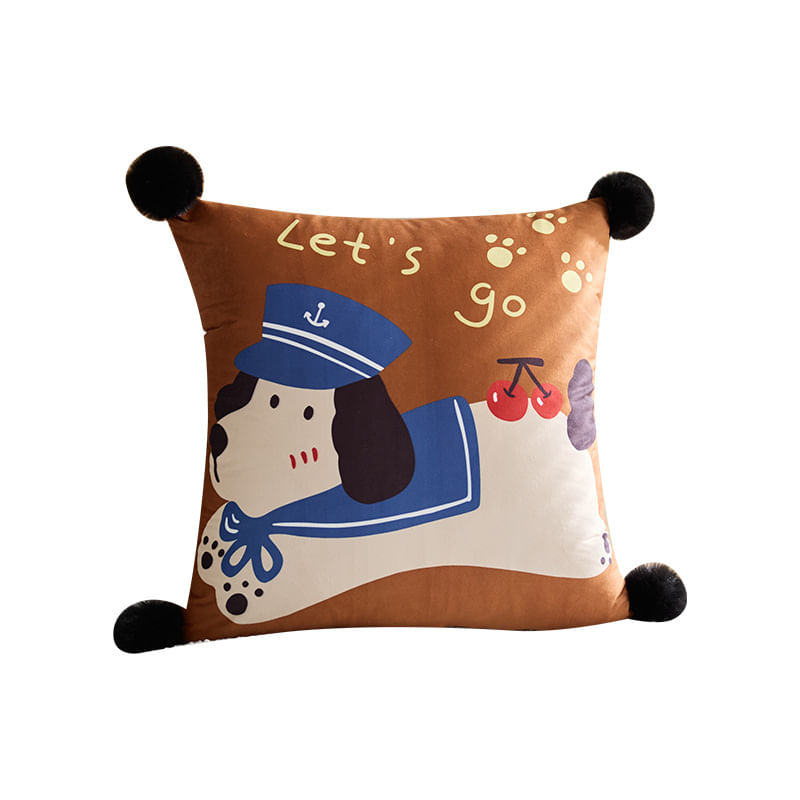 Conjunto De Fronhas Cartoon Dog Cute Cloud Design Poliéster