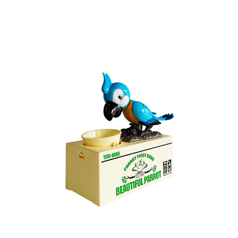 Coin Bank Funny Parrot Electric Home Cofrinho Para Crianças