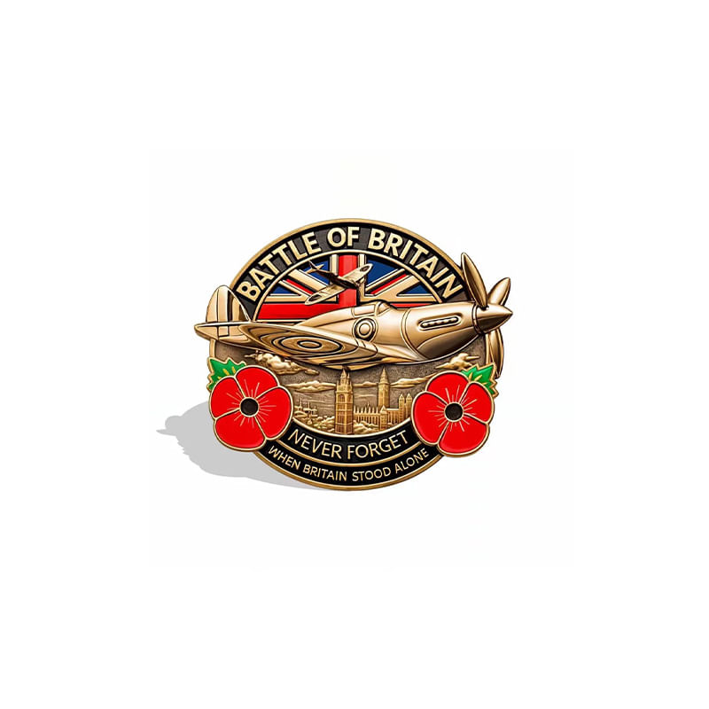 Broche Pin Comemorativo Da Batalha Da Grã-bretanha Alloy Lapel Pi