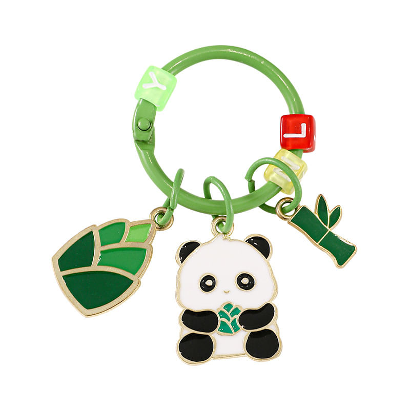 Chaveiro Cute Panda Enamel Metal Para Mulheres E Homens