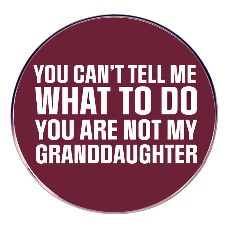 Brooch Pin Funny Quote Round Alloy Lapel Badge