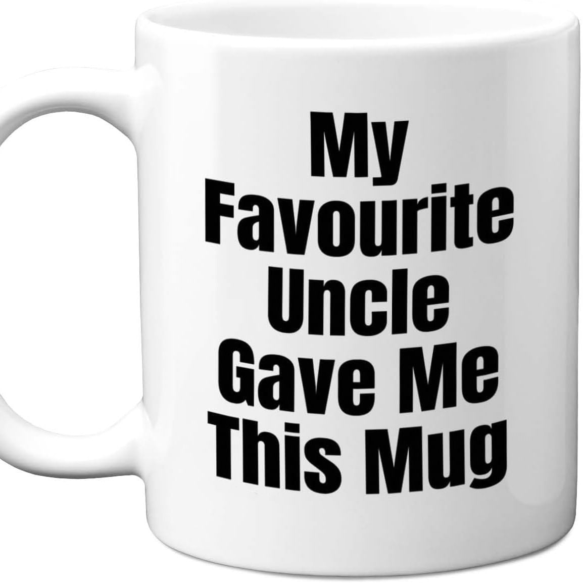Caneca De Café Funny Ceramic “my Favorite Uncle Gave Me This”