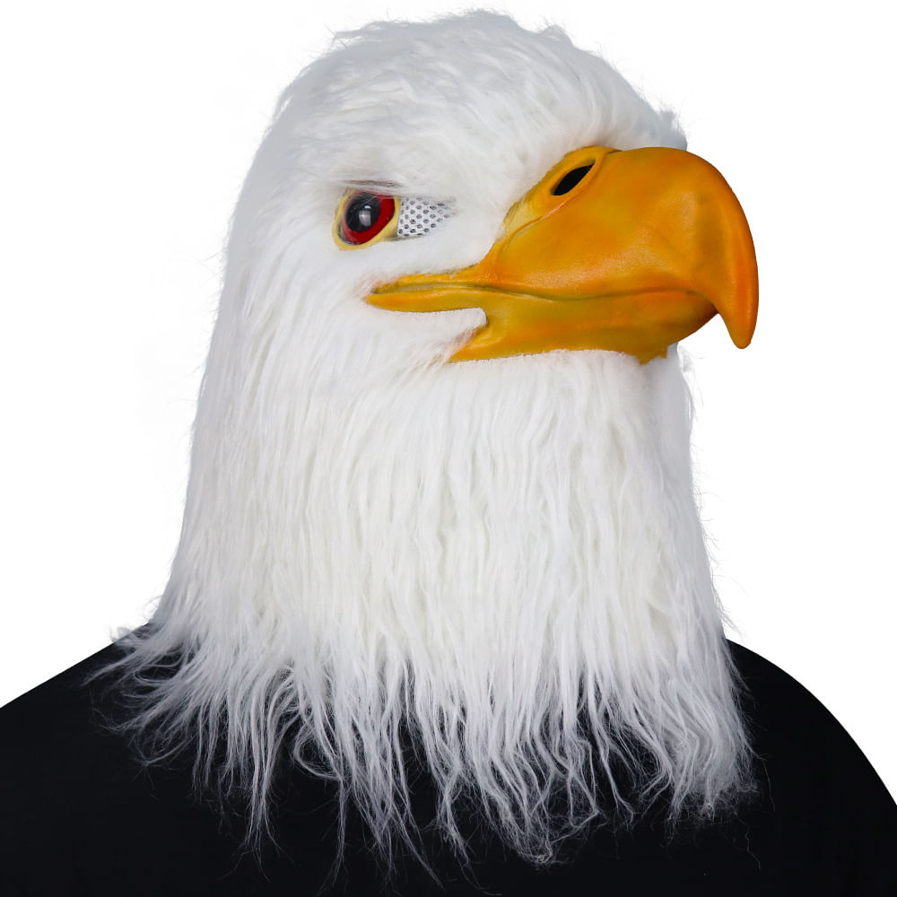 Máscara Eagle Realistic White Head Bald Eagle Animal Resin