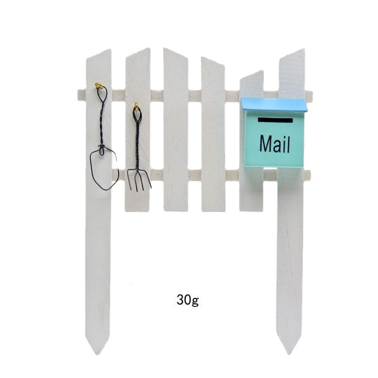 Estátua De Decoração De Jardim Dog Fence Resin Animal S