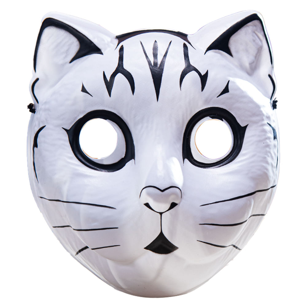 Mask Cute Cat, Pvc, Meia Face, Fantasia De Cosplay Para Adultos
