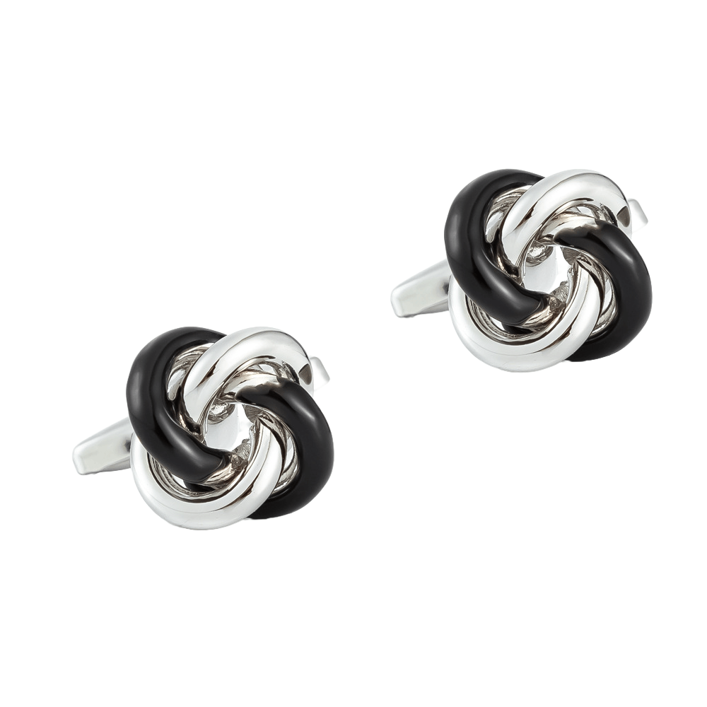 Cufflinks Twisted Knot, Cobre De Alta Qualidade Para Homens