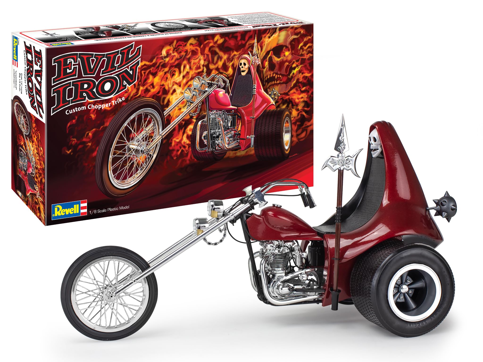 Kit De Construção De Modelo De Motocicleta Revell Evil Iron Trike